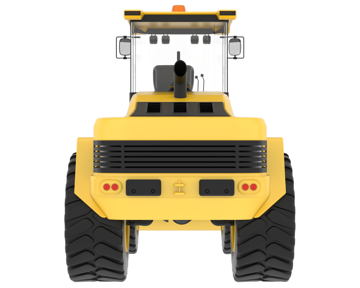 Loader isolated on background. 3d rendering - illustration png