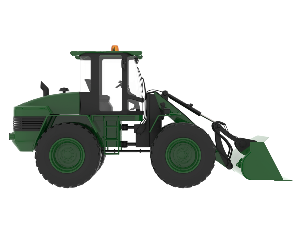 Loader isolated on background. 3d rendering - illustration png