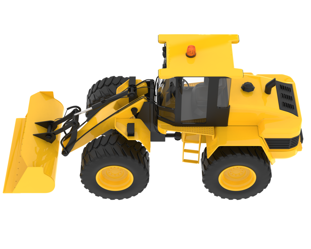 Loader isolated on background. 3d rendering - illustration png
