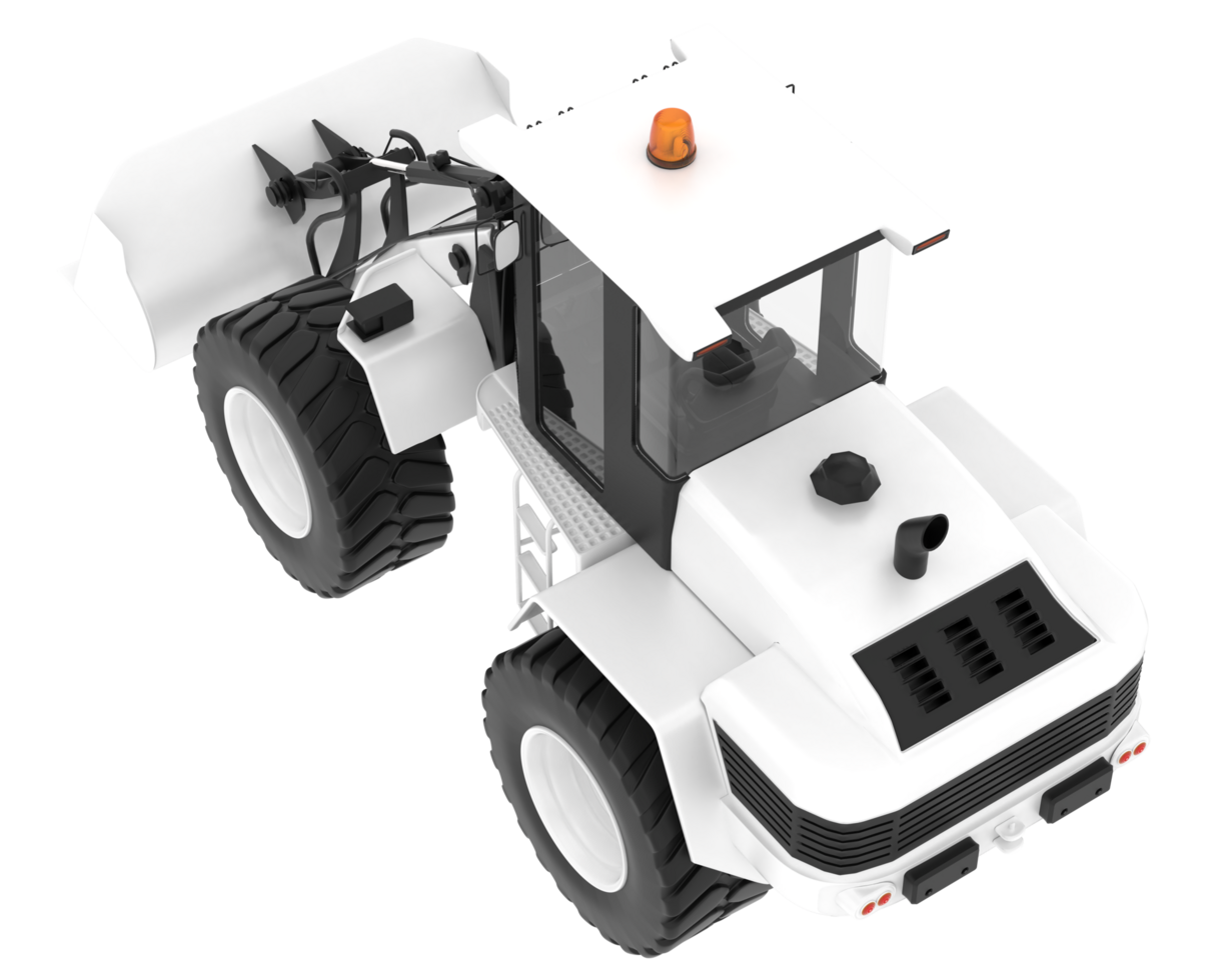Loader isolated on background. 3d rendering - illustration png