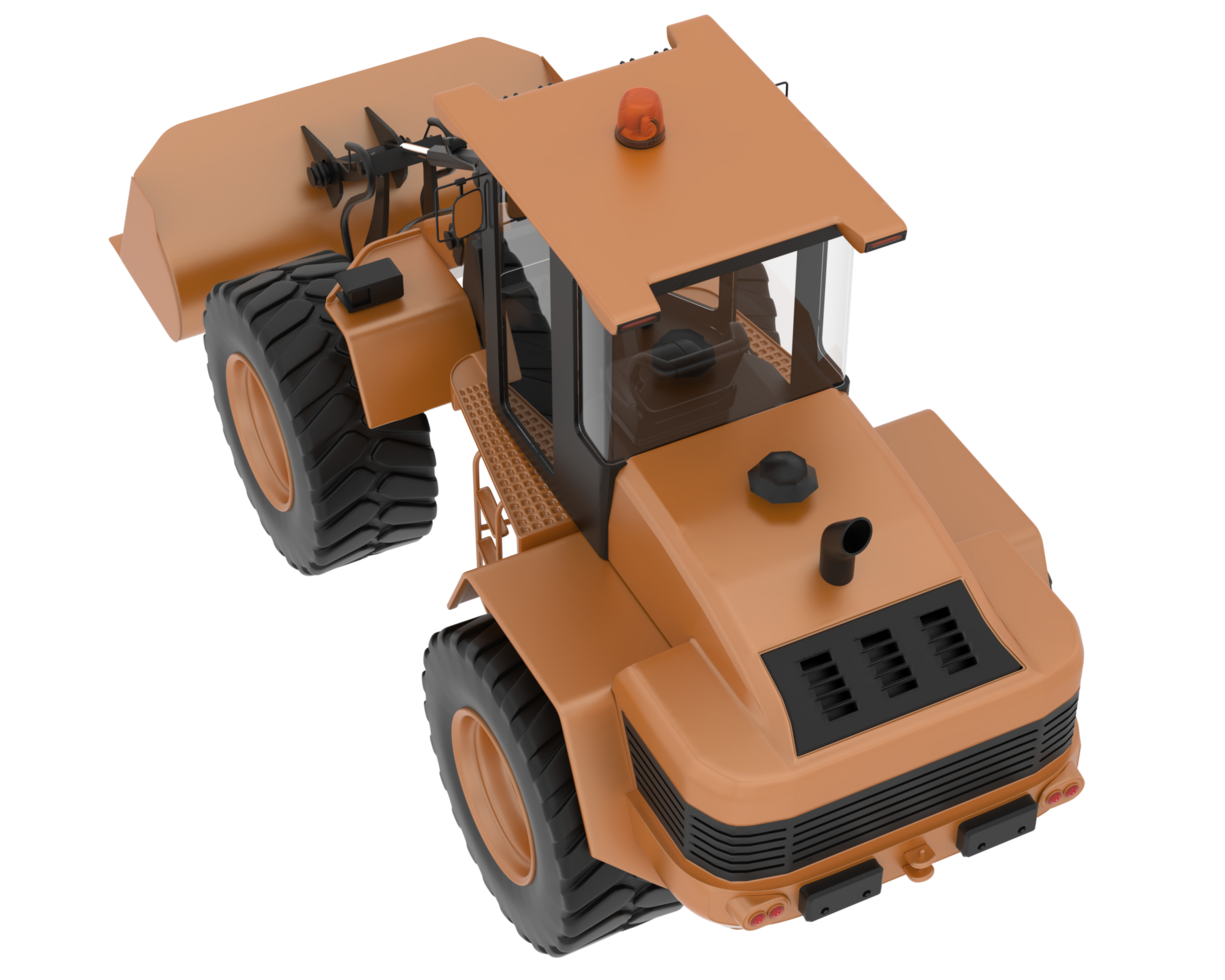 Loader isolated on background. 3d rendering - illustration png