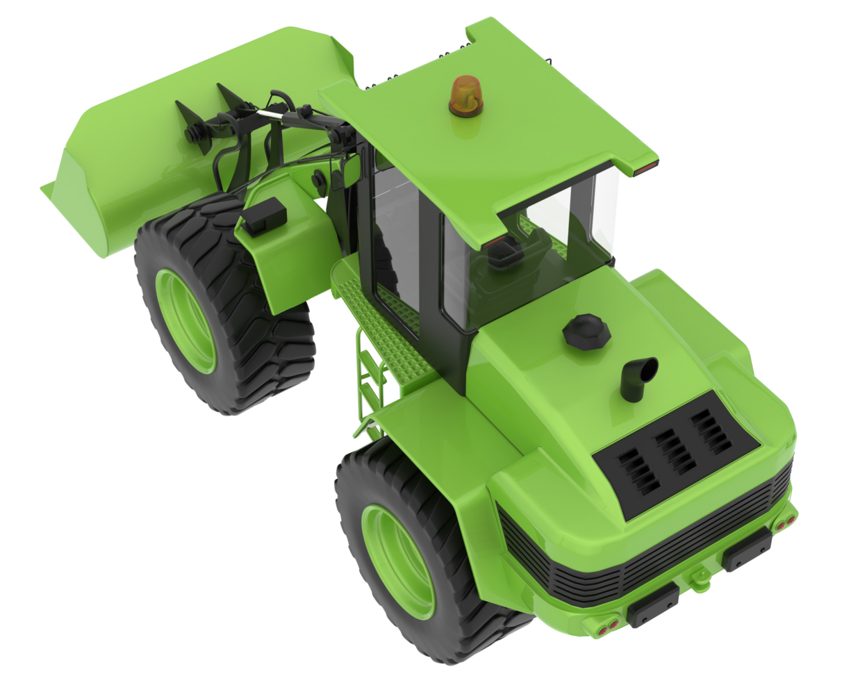 Loader isolated on background. 3d rendering - illustration png