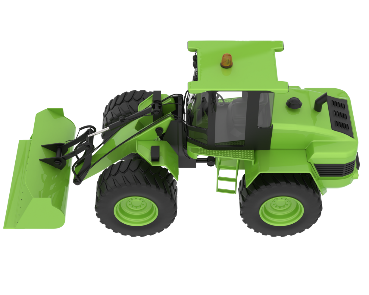 Loader isolated on background. 3d rendering - illustration png