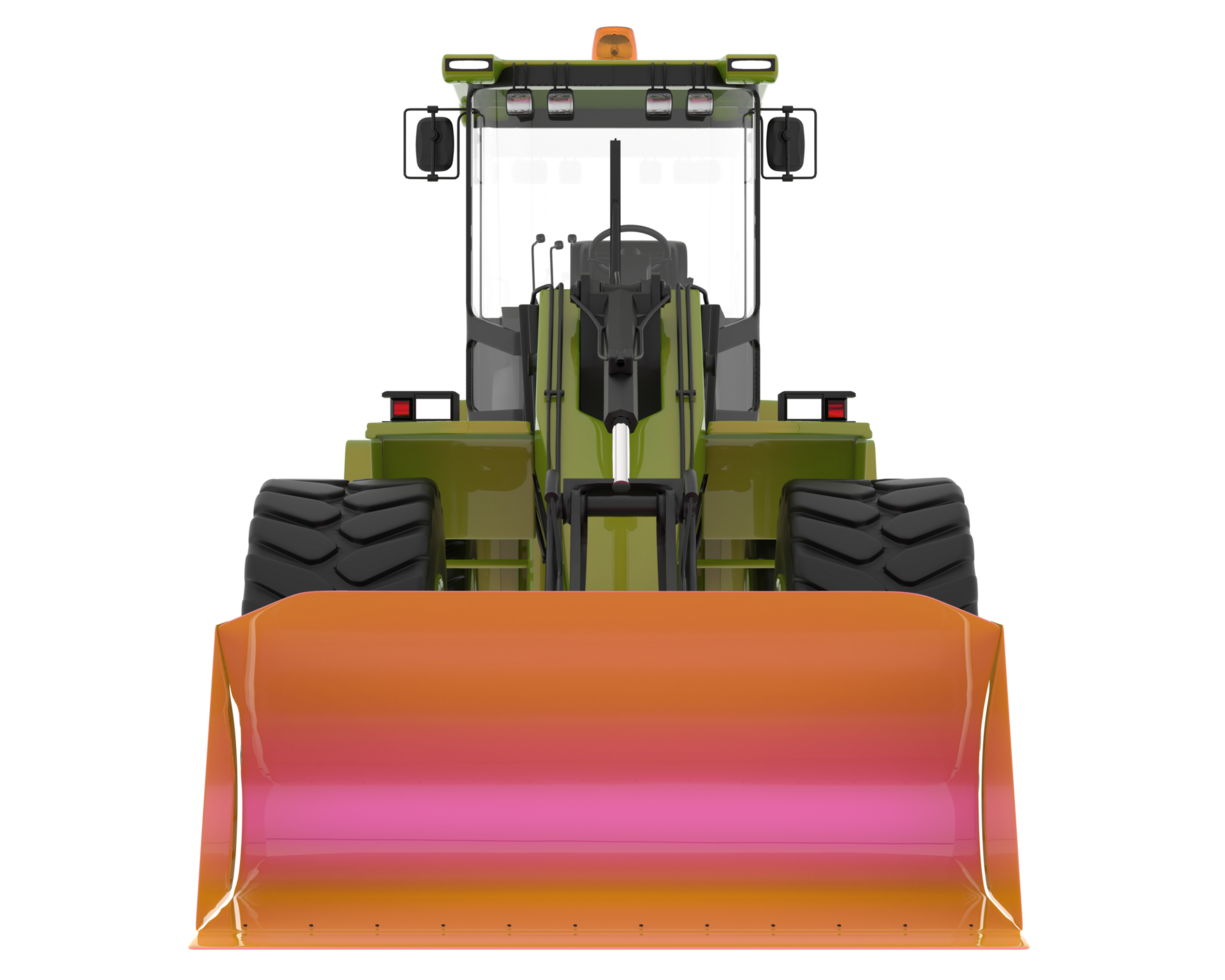 Loader isolated on background. 3d rendering - illustration png