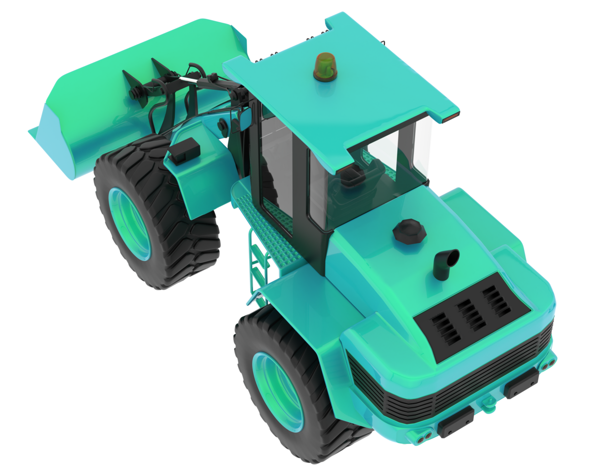 Loader isolated on background. 3d rendering - illustration png