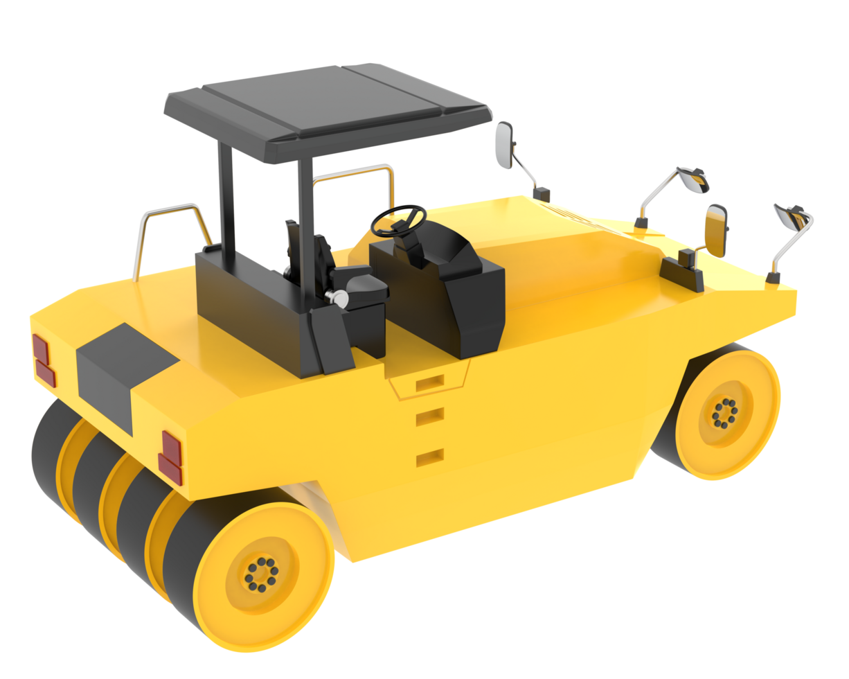 Compactor isolated on background. 3d rendering - illustration png