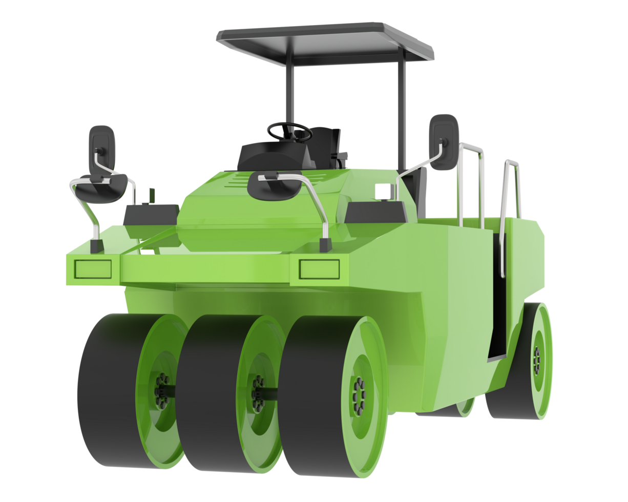 Compactor isolated on background. 3d rendering - illustration png