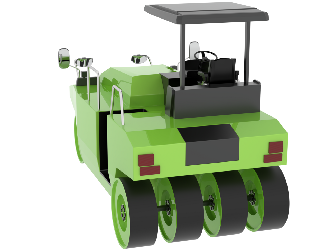 Compactor isolated on background. 3d rendering - illustration png