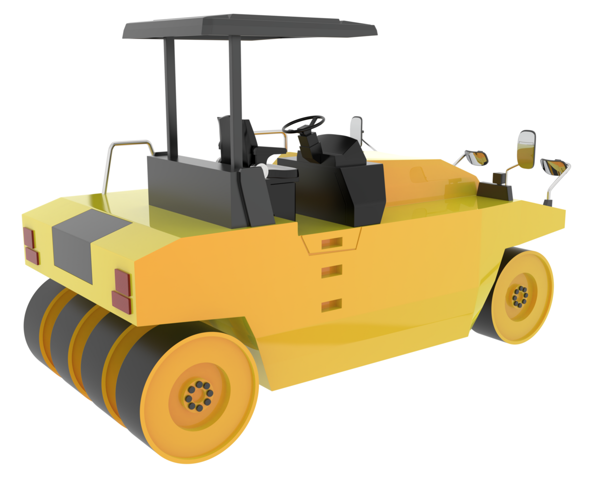 Compactor isolated on background. 3d rendering - illustration png