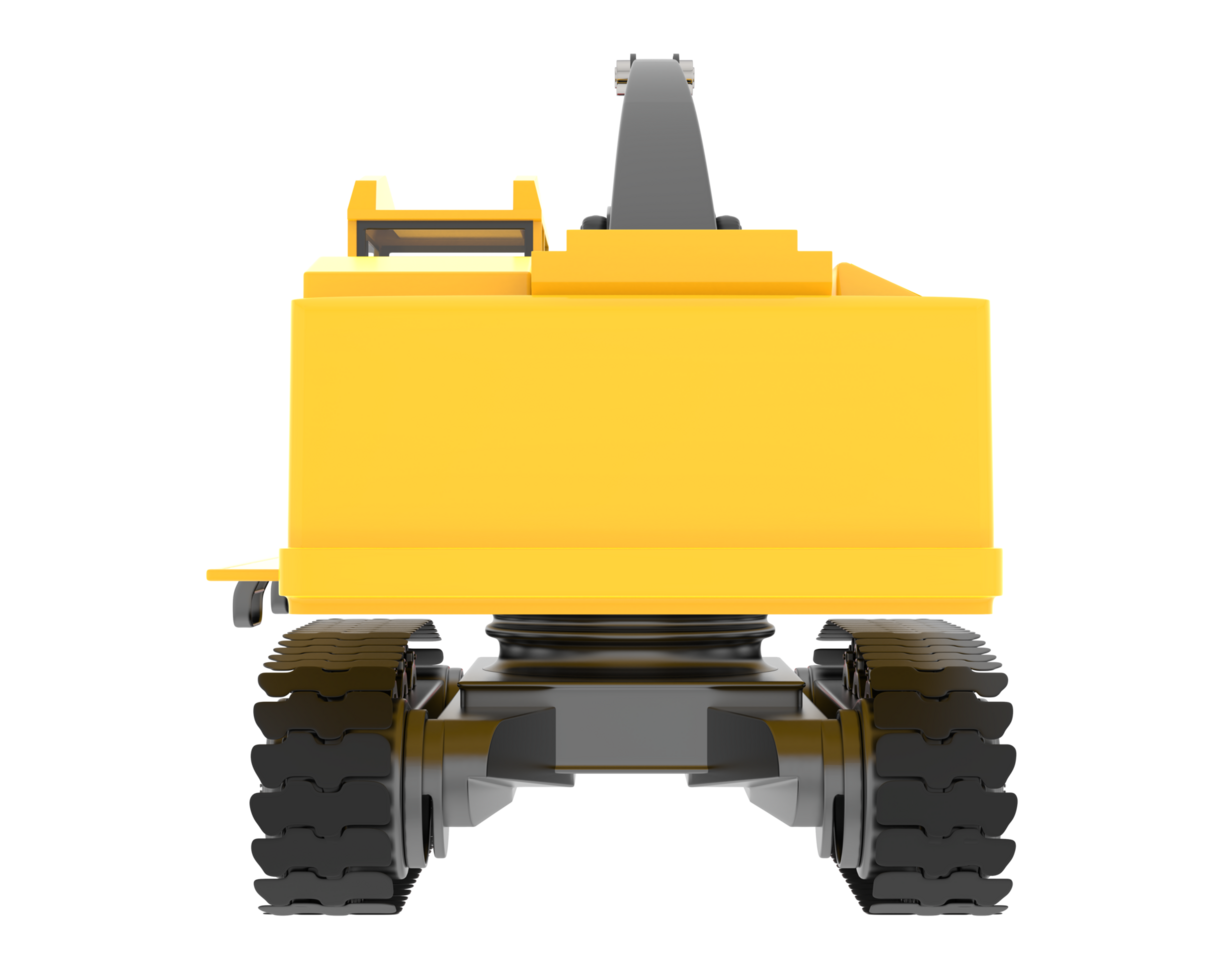 Tree cutting machine isolated on background. 3d rendering - illustration png