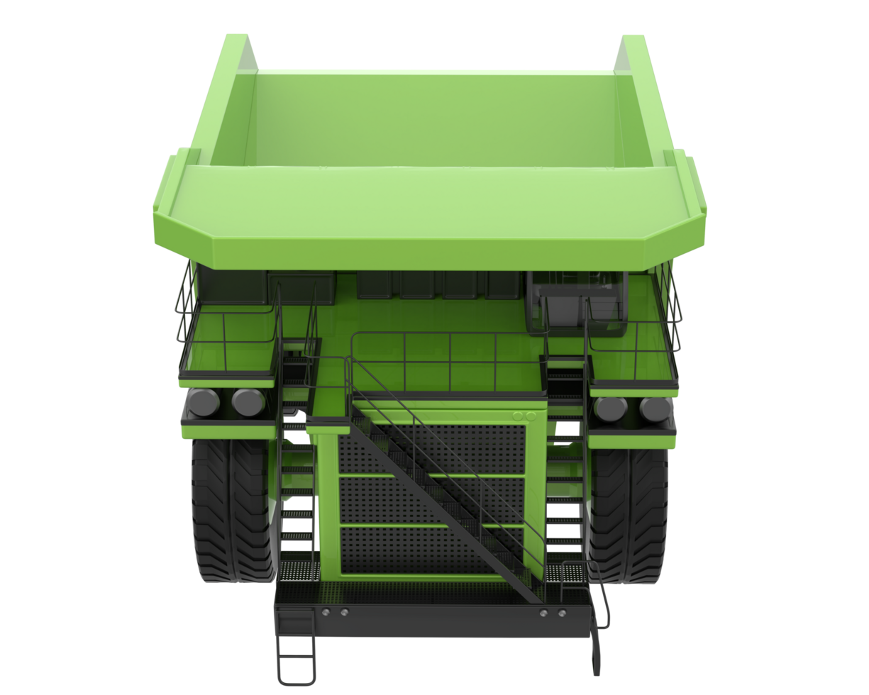 Mining truck isolated on background. 3d rendering - illustration png