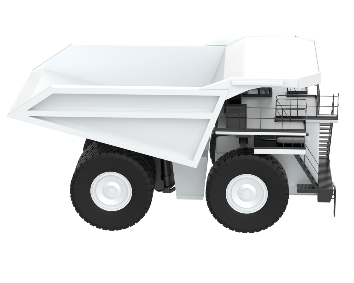 Mining truck isolated on background. 3d rendering - illustration png