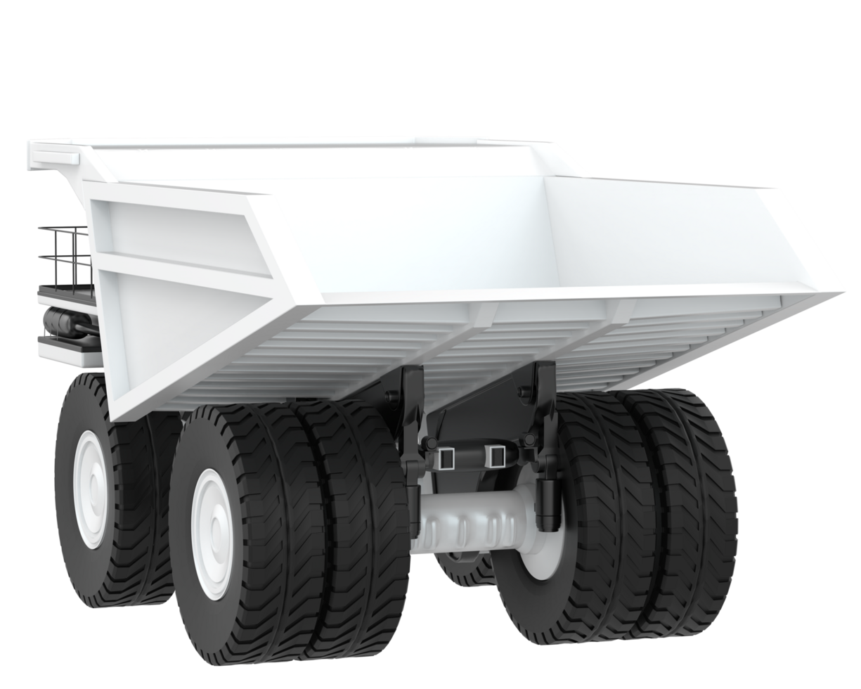 Mining truck isolated on background. 3d rendering - illustration png
