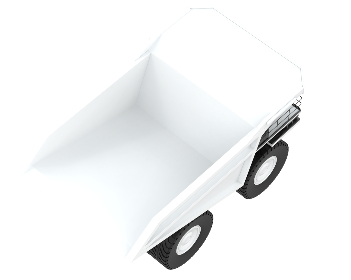Mining truck isolated on background. 3d rendering - illustration png