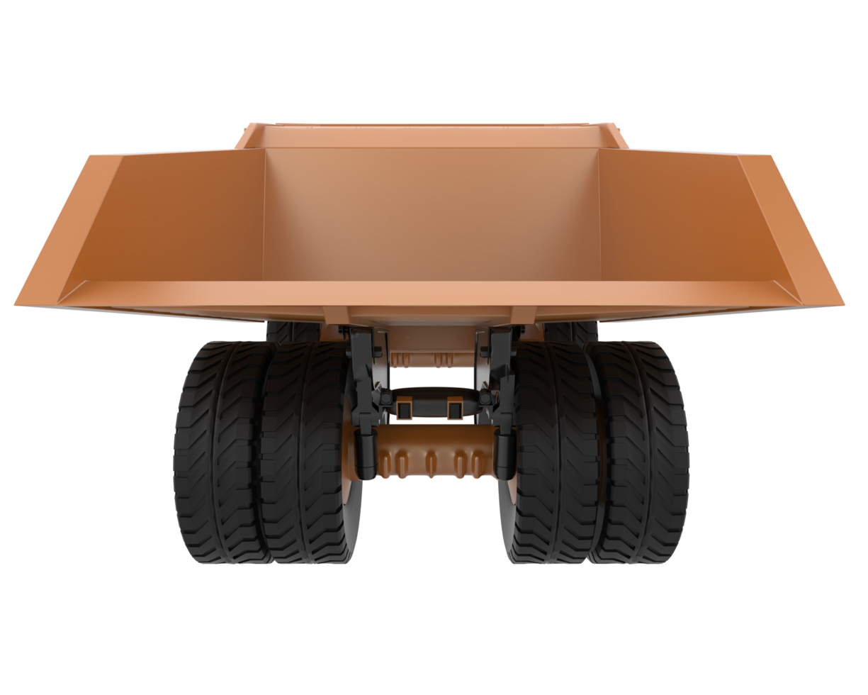 Mining truck isolated on background. 3d rendering - illustration png