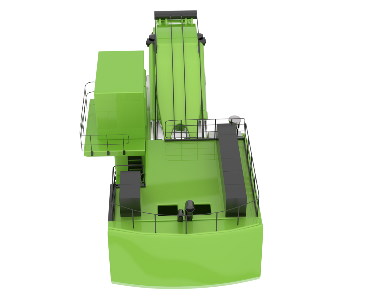 Excavator isolated on background. 3d rendering - illustration png