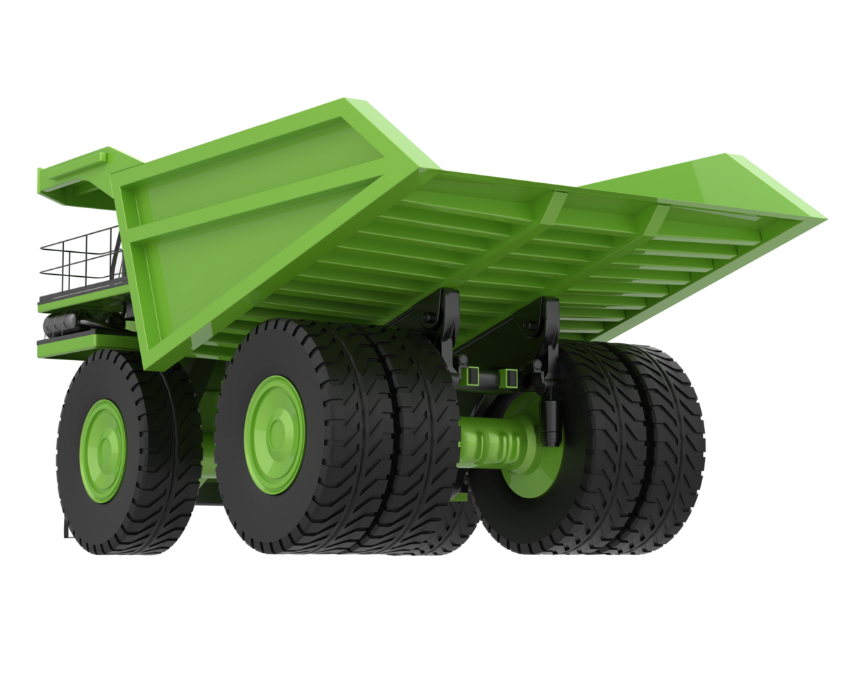 Mining truck isolated on background. 3d rendering - illustration png