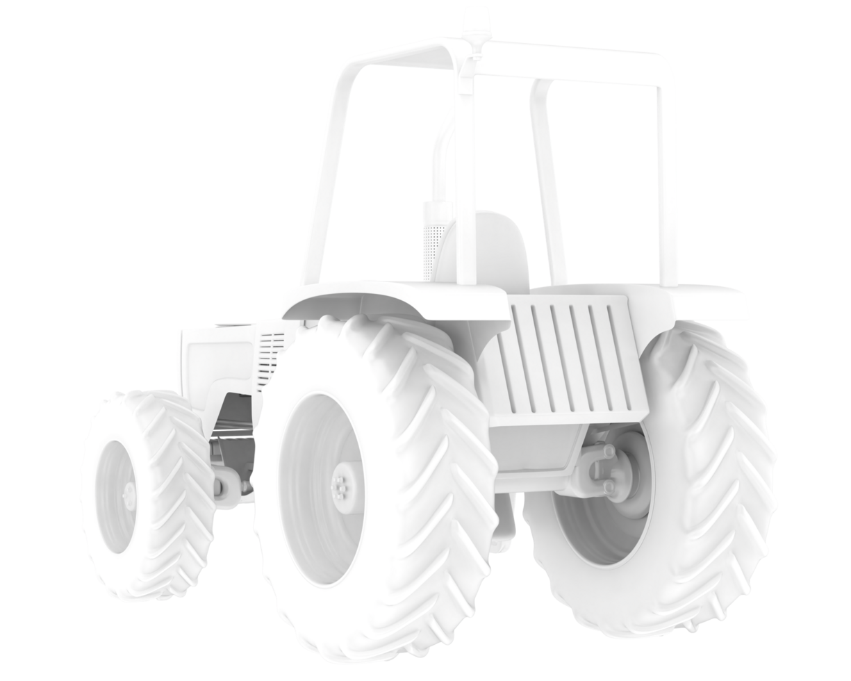 Big farming vehicle isolated on background. 3d rendering - illustration png