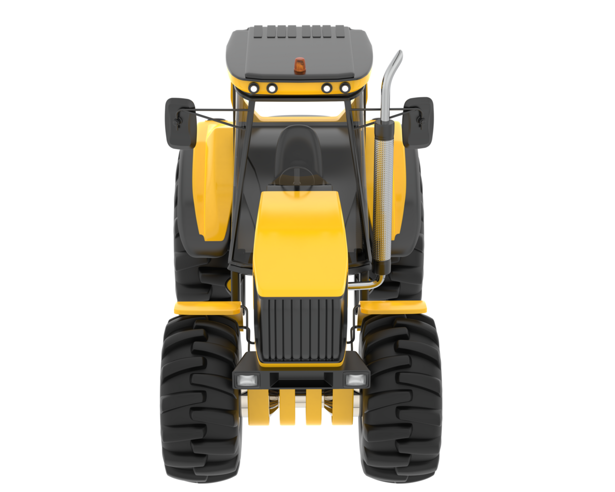 Big farming vehicle isolated on background. 3d rendering - illustration png