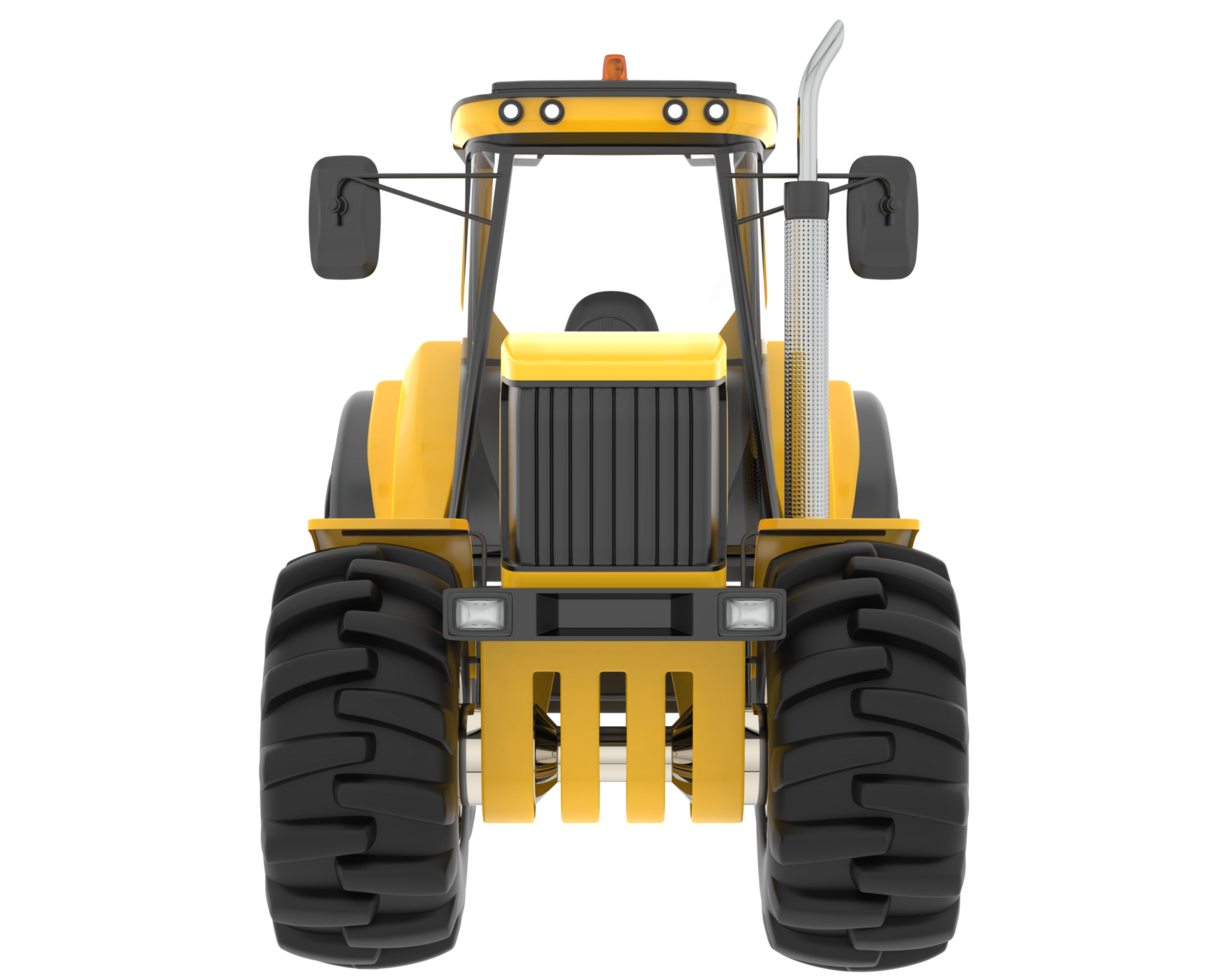 Big farming vehicle isolated on background. 3d rendering - illustration png