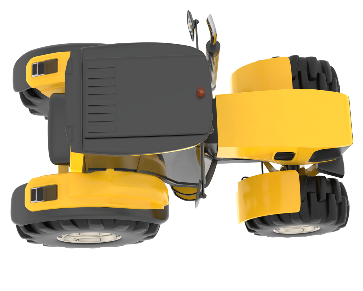Big farming vehicle isolated on background. 3d rendering - illustration png