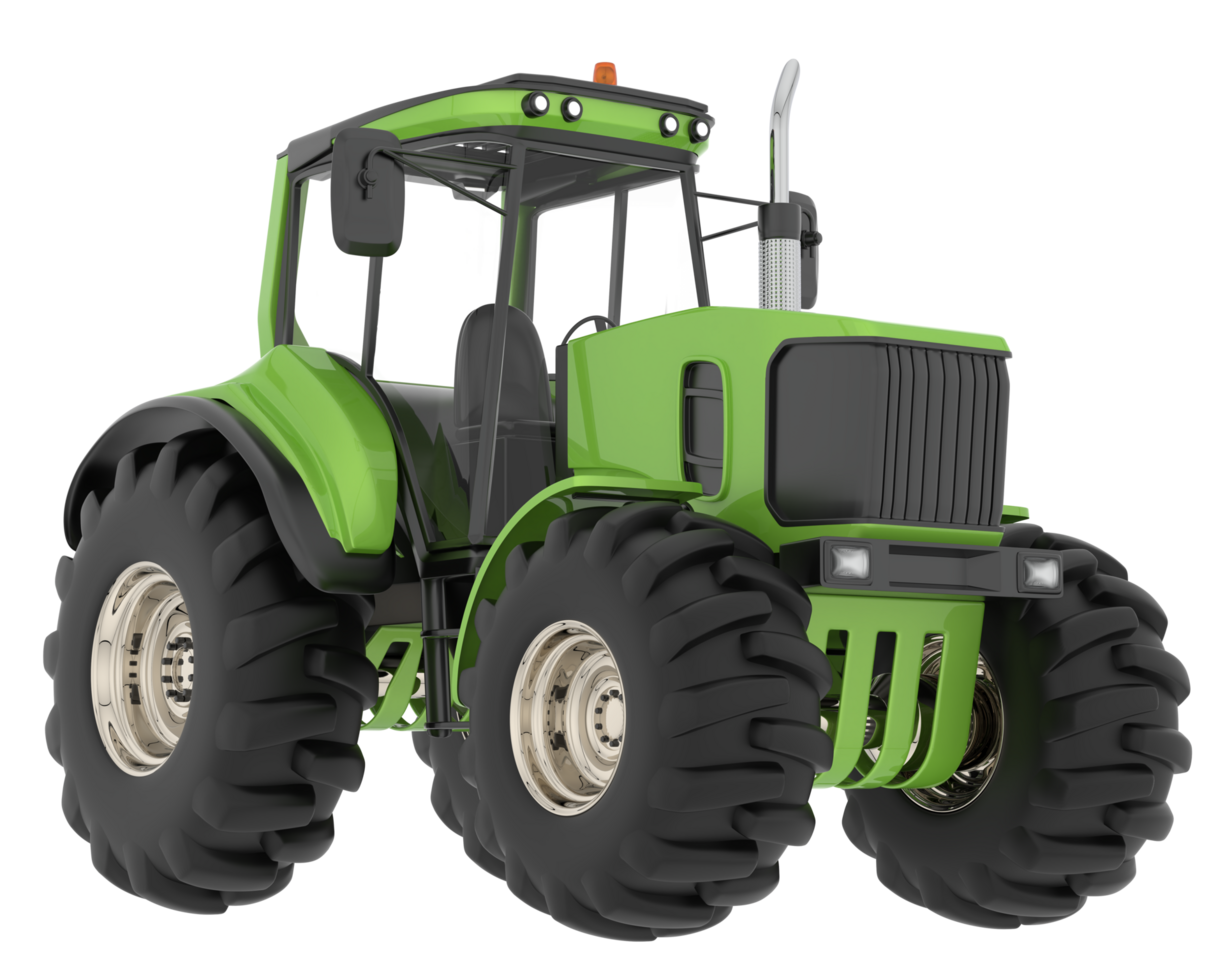 Big farming vehicle isolated on background. 3d rendering - illustration png