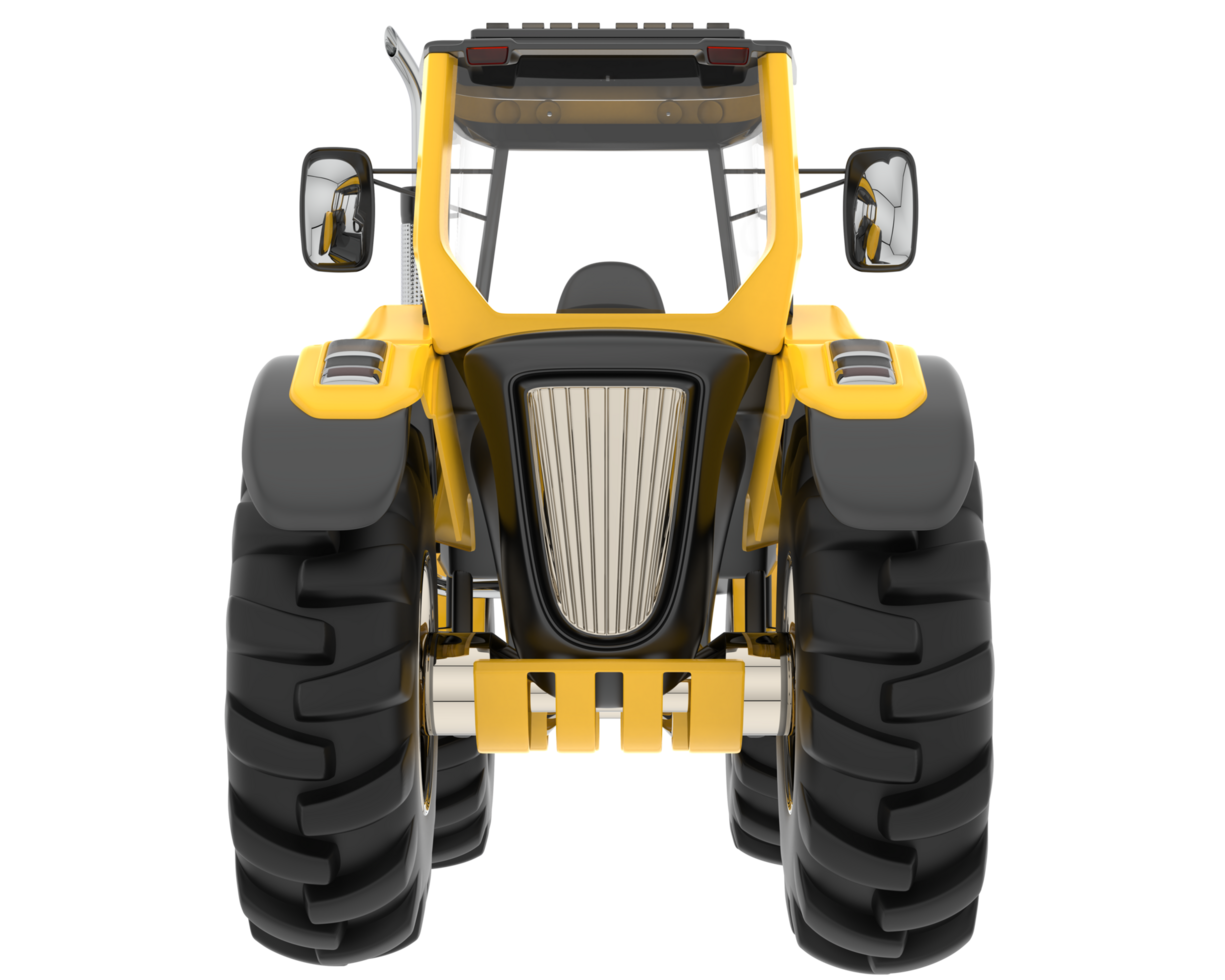 Big farming vehicle isolated on background. 3d rendering - illustration png