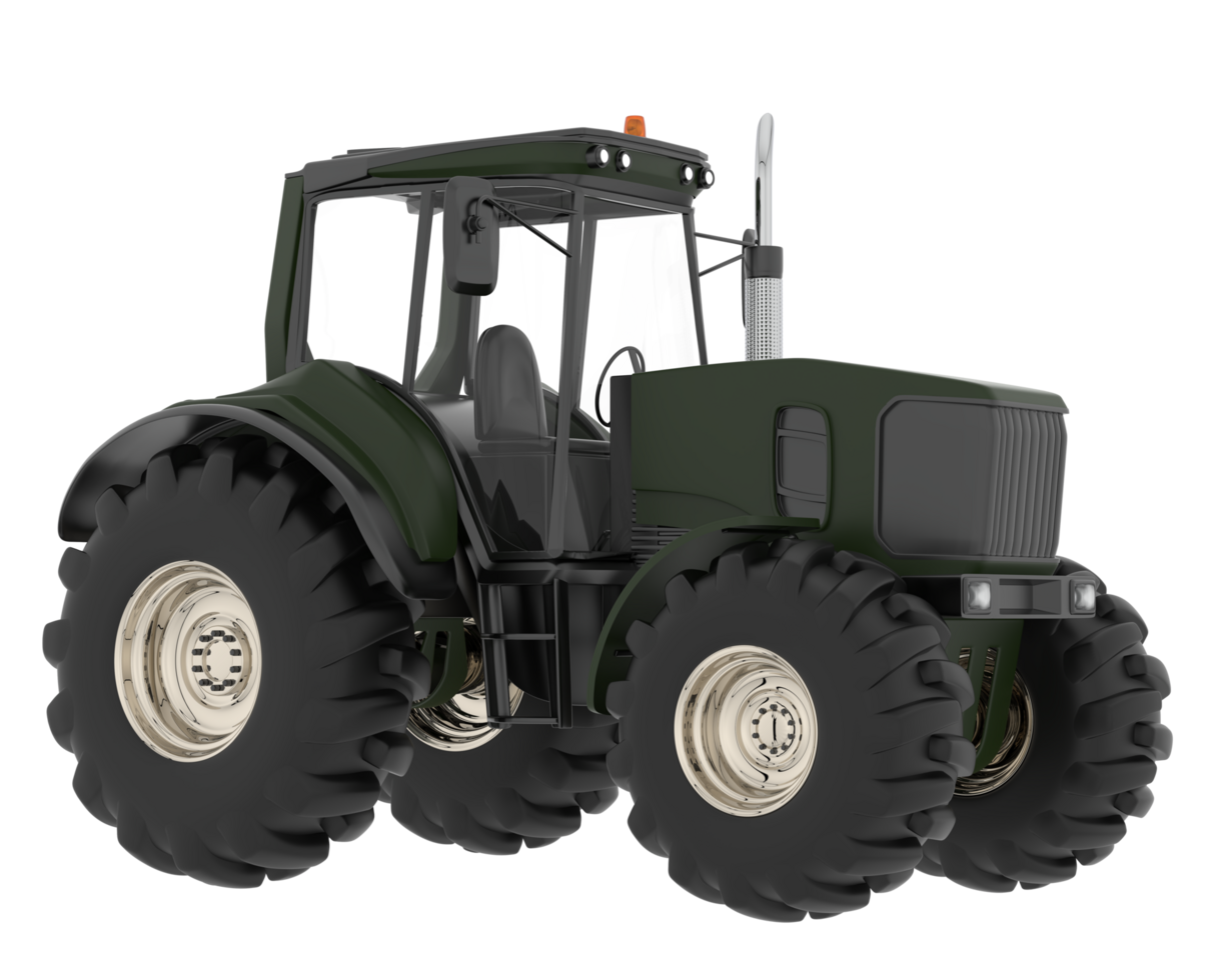 Big farming vehicle isolated on background. 3d rendering - illustration png