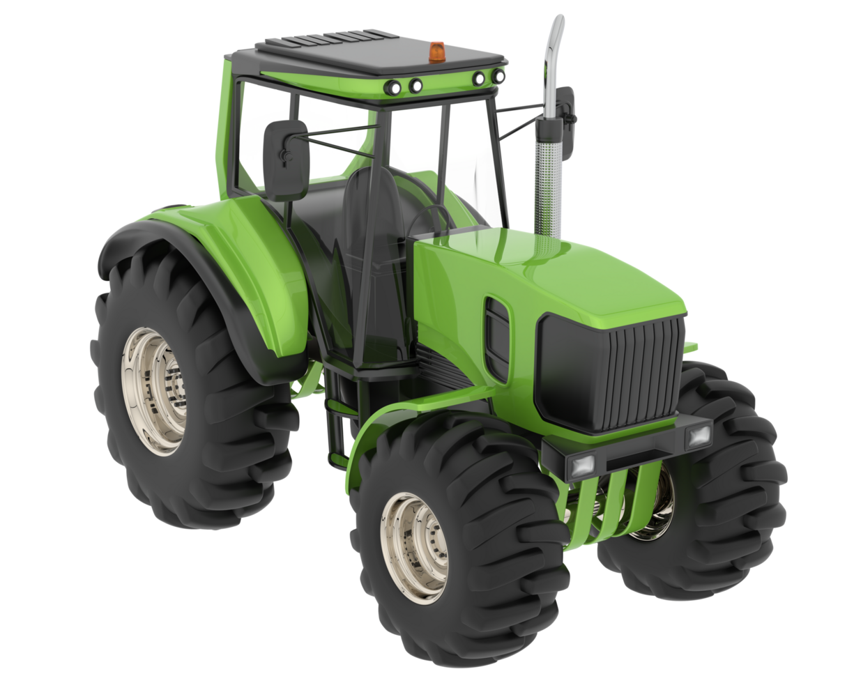 Big farming vehicle isolated on background. 3d rendering - illustration png