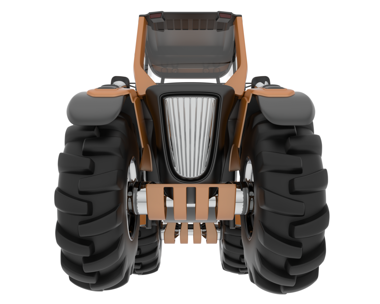 Big farming vehicle isolated on background. 3d rendering - illustration png
