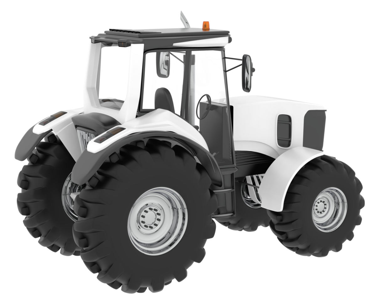 Big farming vehicle isolated on background. 3d rendering - illustration png