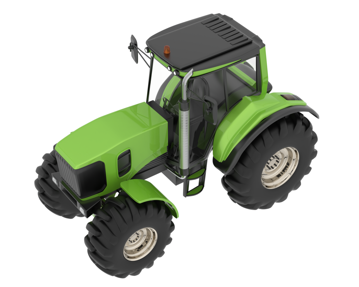 Big farming vehicle isolated on background. 3d rendering - illustration png