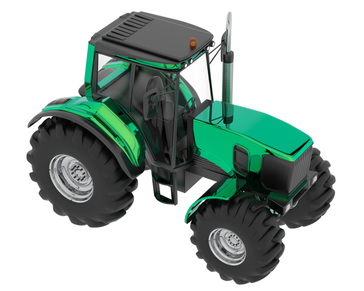 Big farming vehicle isolated on background. 3d rendering - illustration png