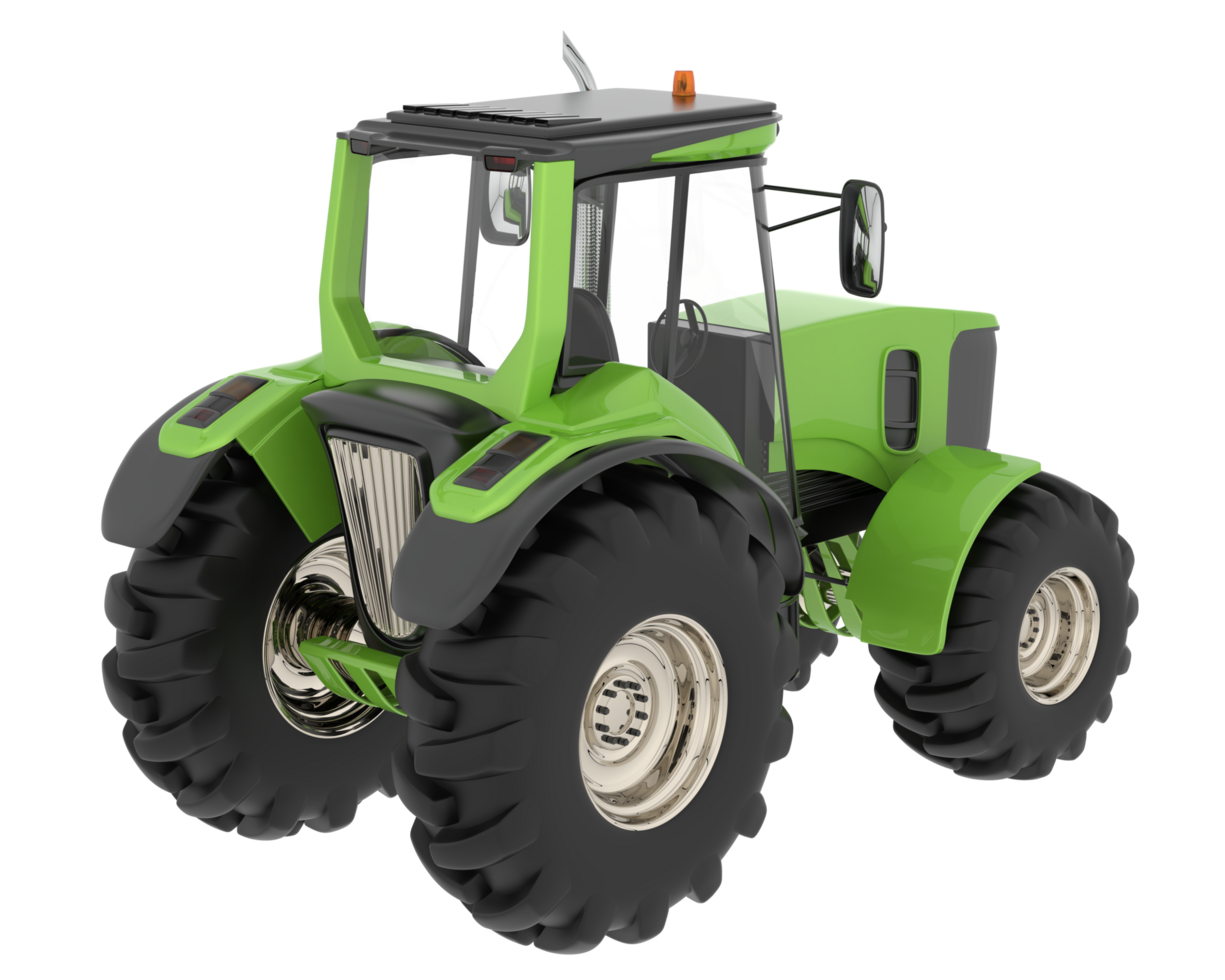 Big farming vehicle isolated on background. 3d rendering - illustration png