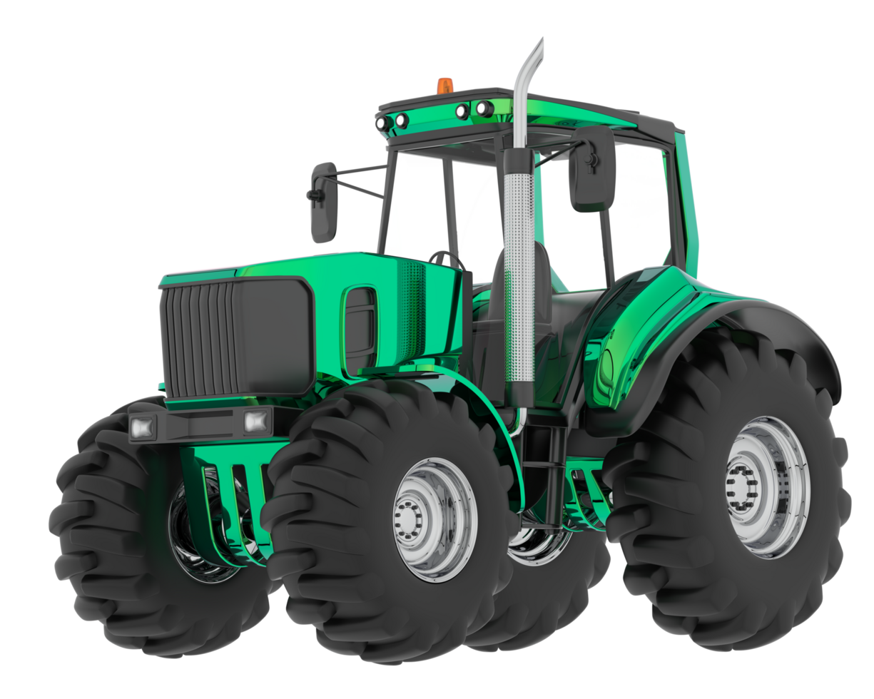 Big farming vehicle isolated on background. 3d rendering - illustration png