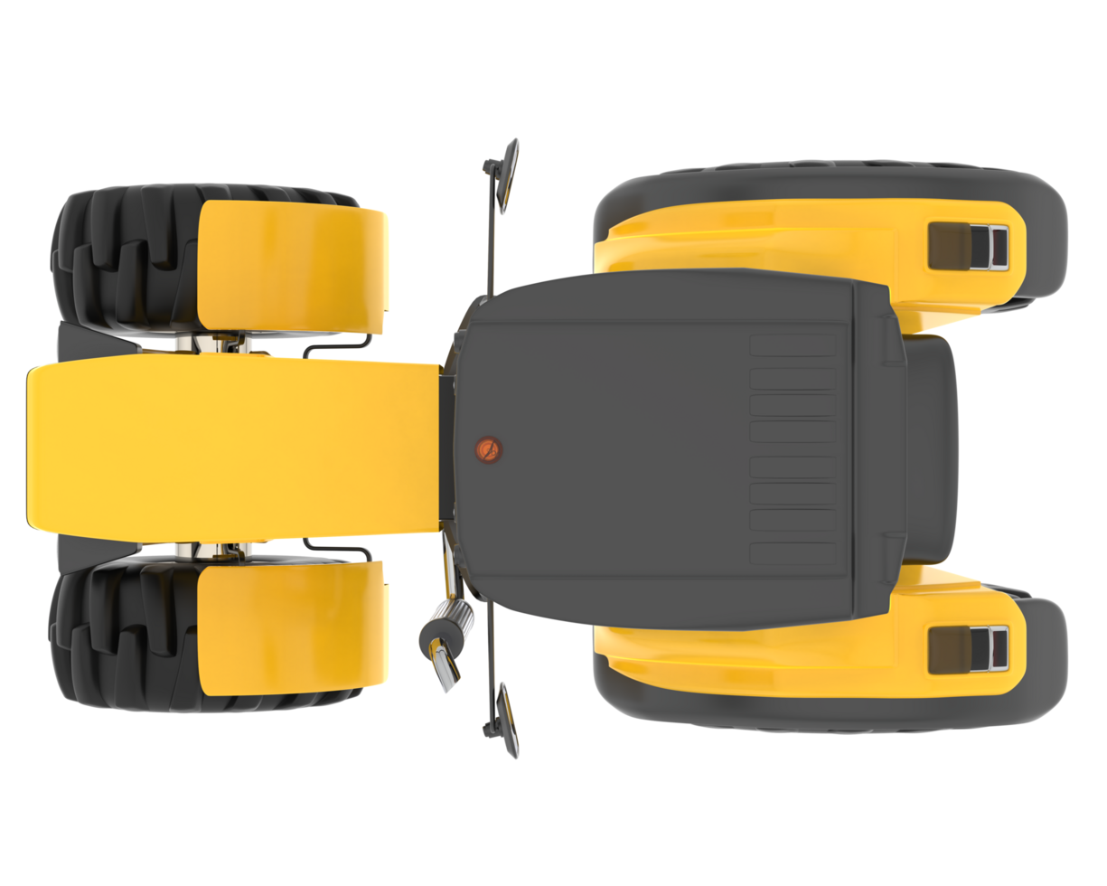 Big farming vehicle isolated on background. 3d rendering - illustration png