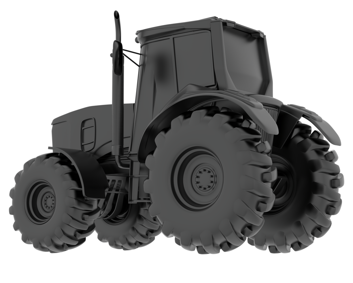 Big farming vehicle isolated on background. 3d rendering - illustration png