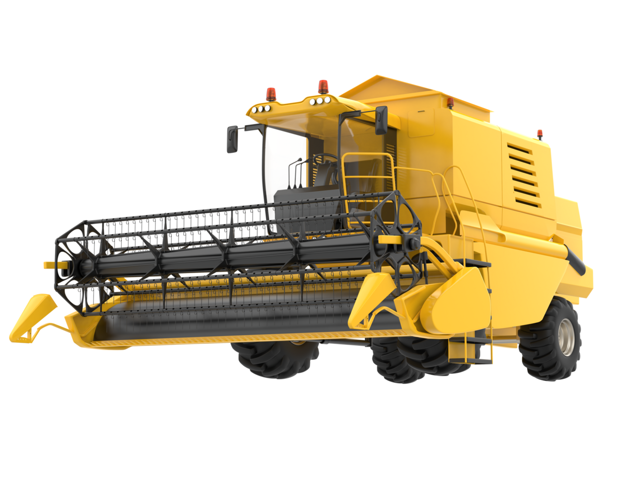 Harvester isolated on background. 3d rendering - illustration png