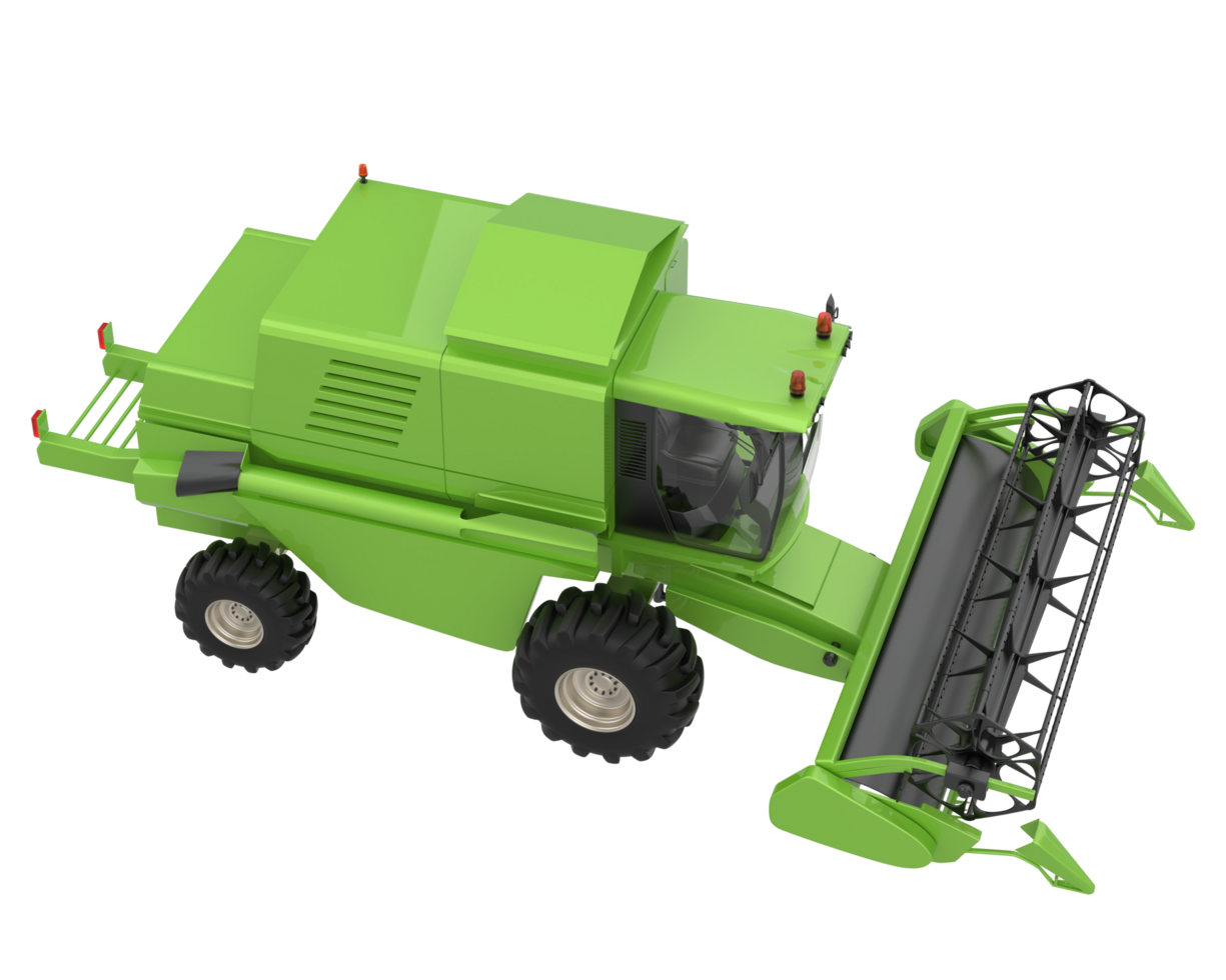 Harvester isolated on background. 3d rendering - illustration png