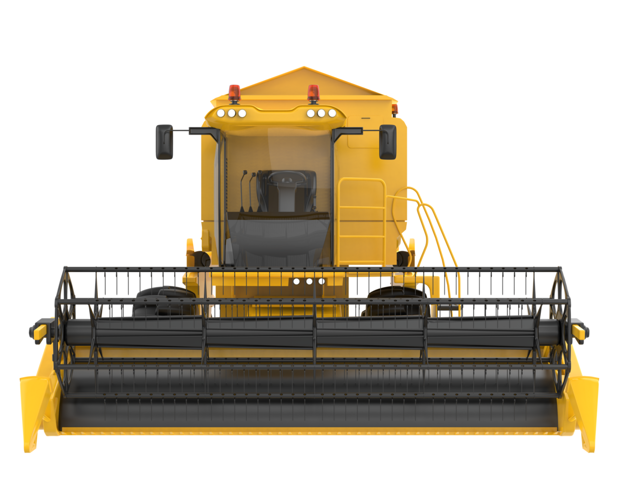 Harvester isolated on background. 3d rendering - illustration png