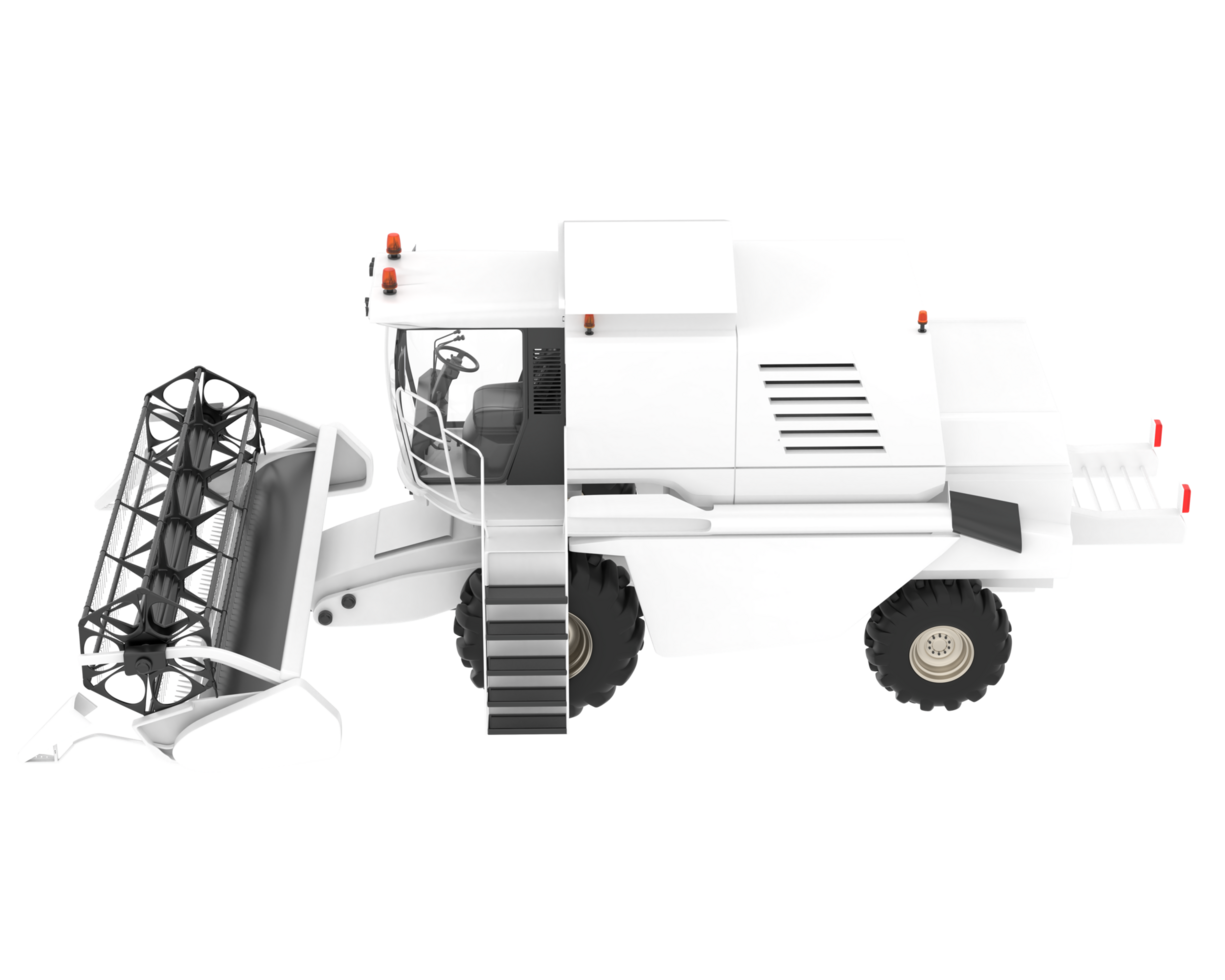 Harvester isolated on background. 3d rendering - illustration png