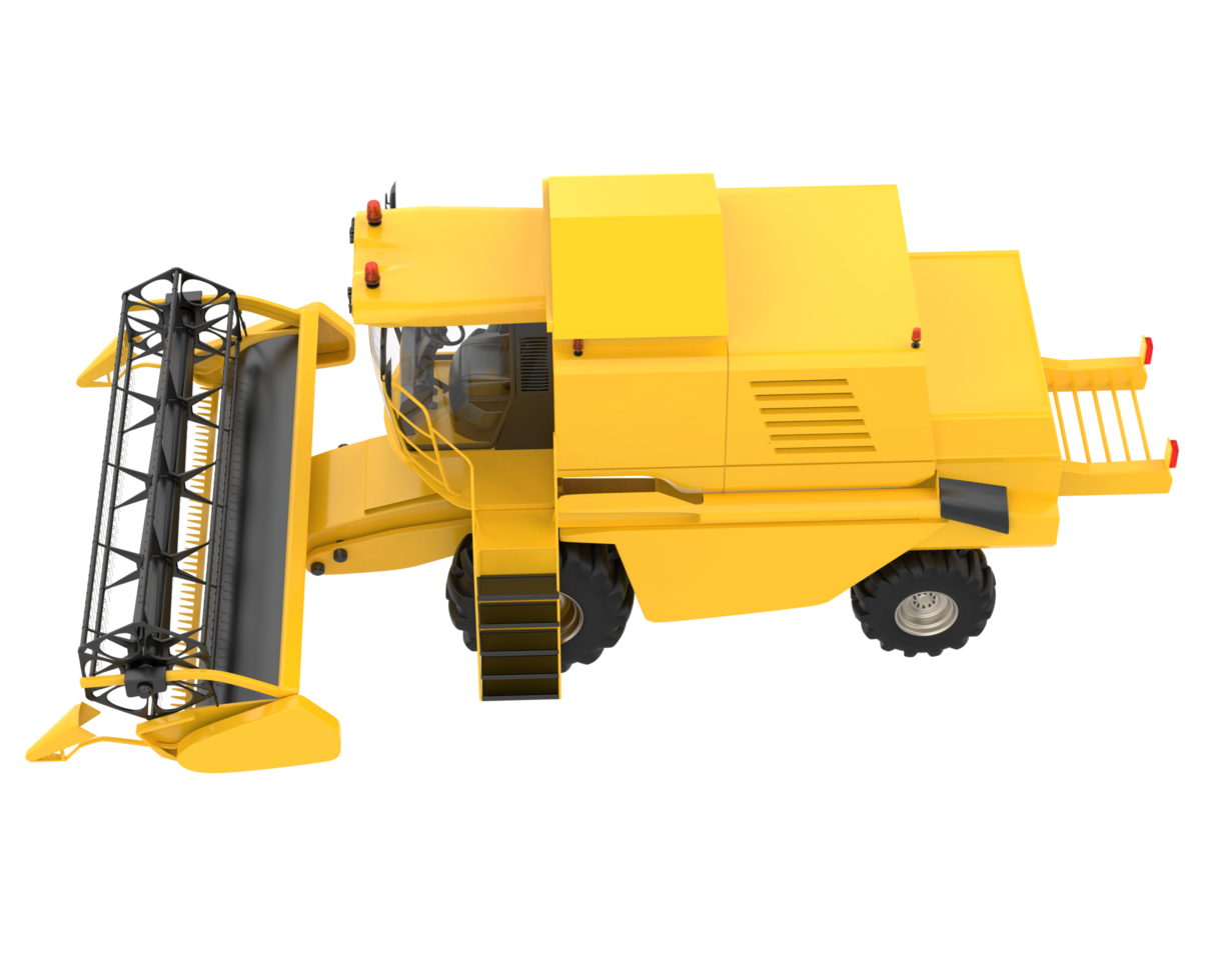 Harvester isolated on background. 3d rendering - illustration png