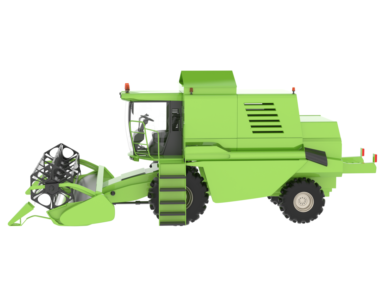 Harvester isolated on background. 3d rendering - illustration png