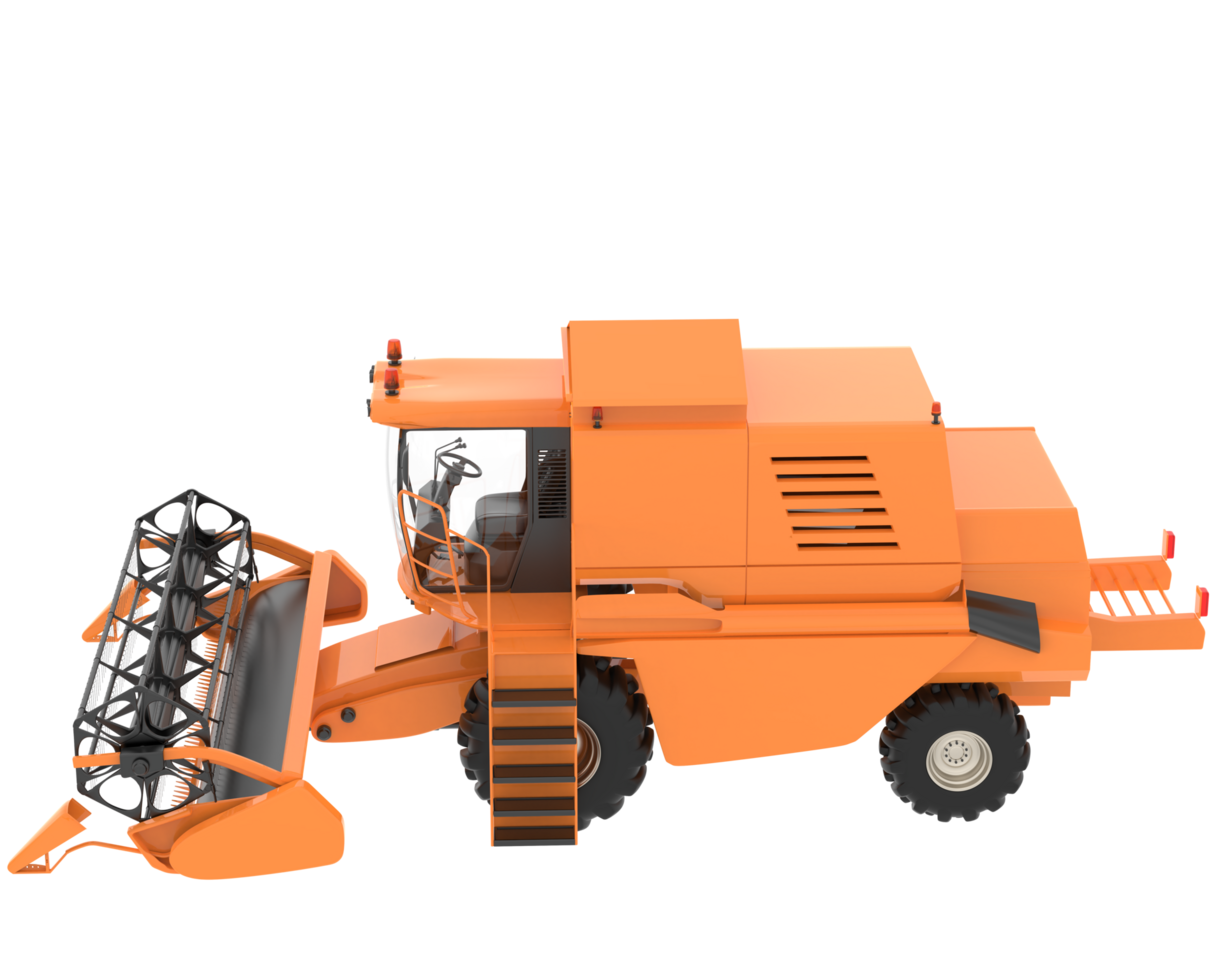 Harvester isolated on background. 3d rendering - illustration png