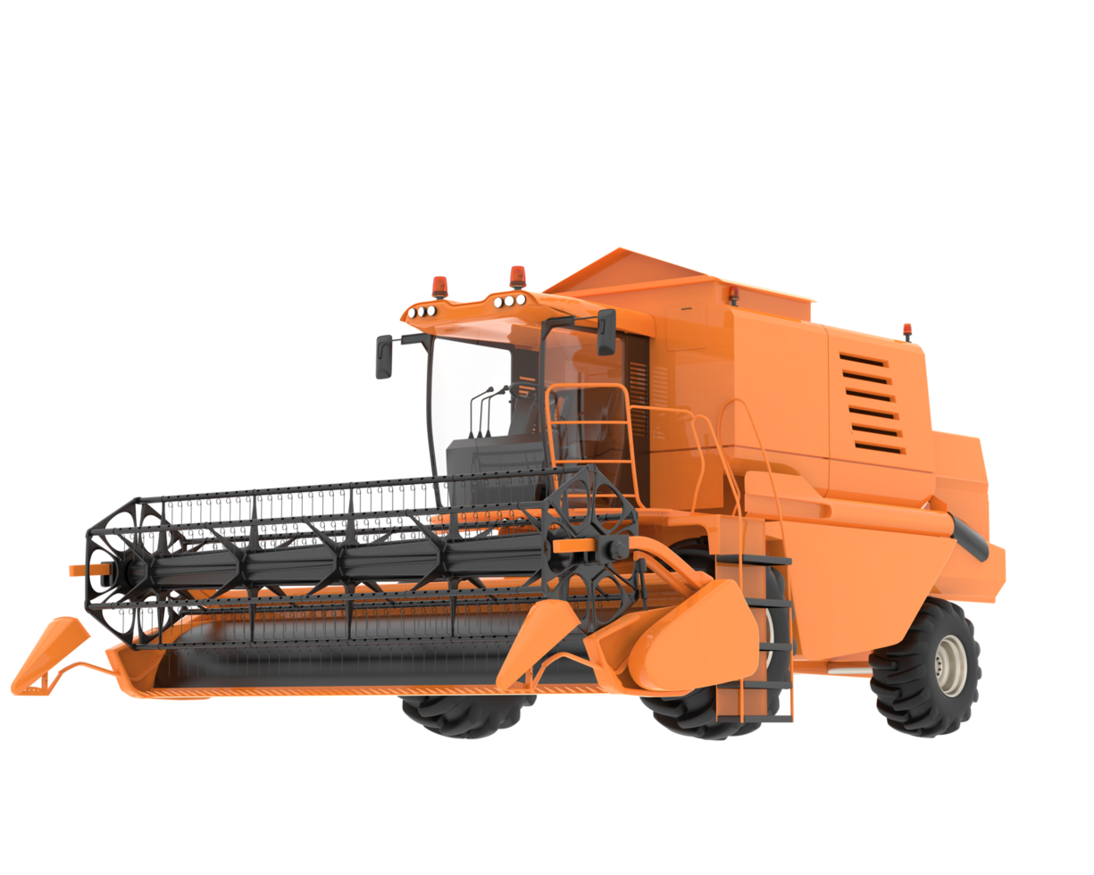 Harvester isolated on background. 3d rendering - illustration png