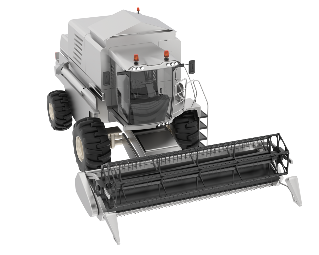 Harvester isolated on background. 3d rendering - illustration png