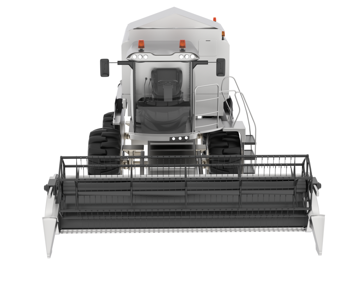 Harvester isolated on background. 3d rendering - illustration png