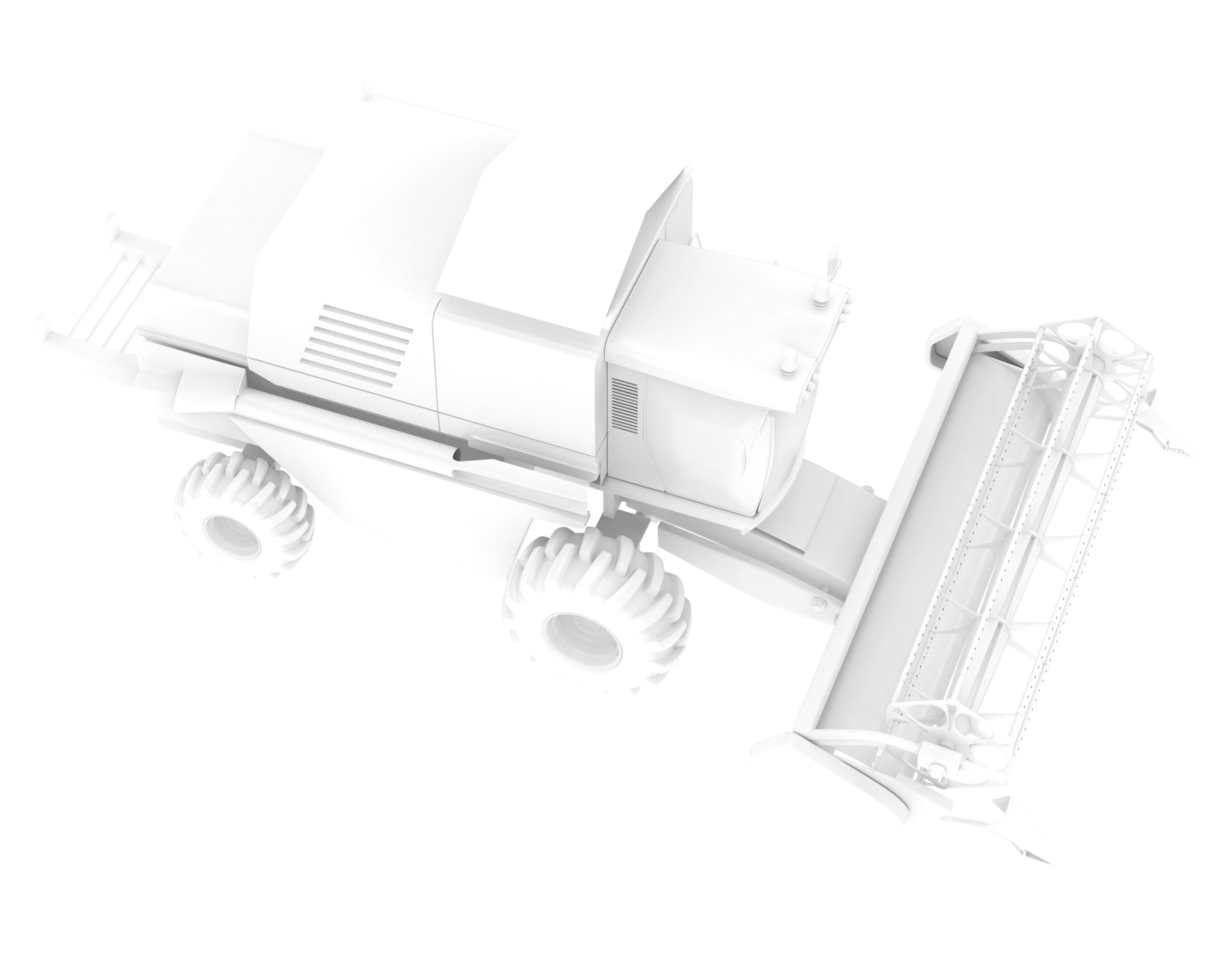 Harvester isolated on background. 3d rendering - illustration png
