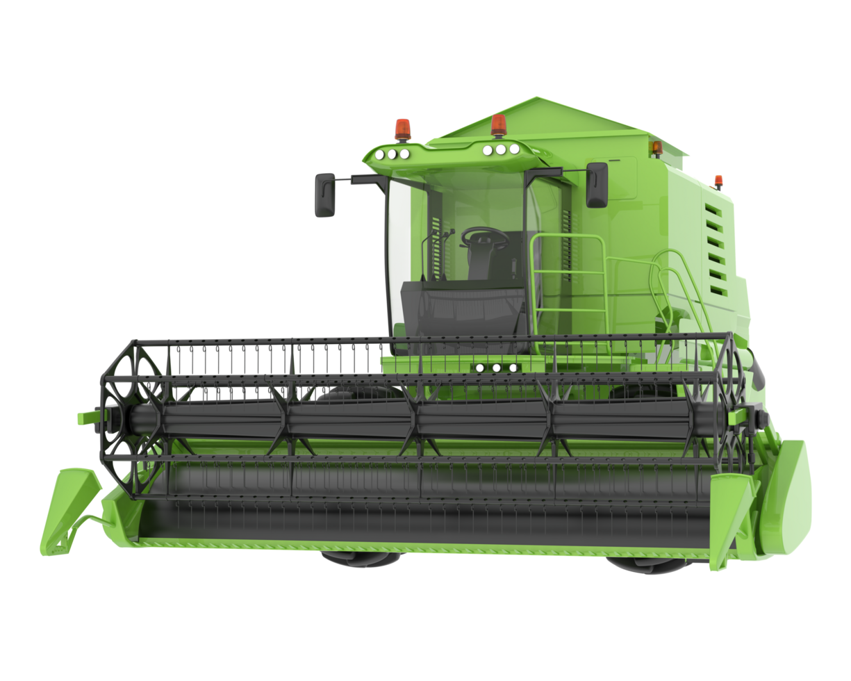 Harvester isolated on background. 3d rendering - illustration png