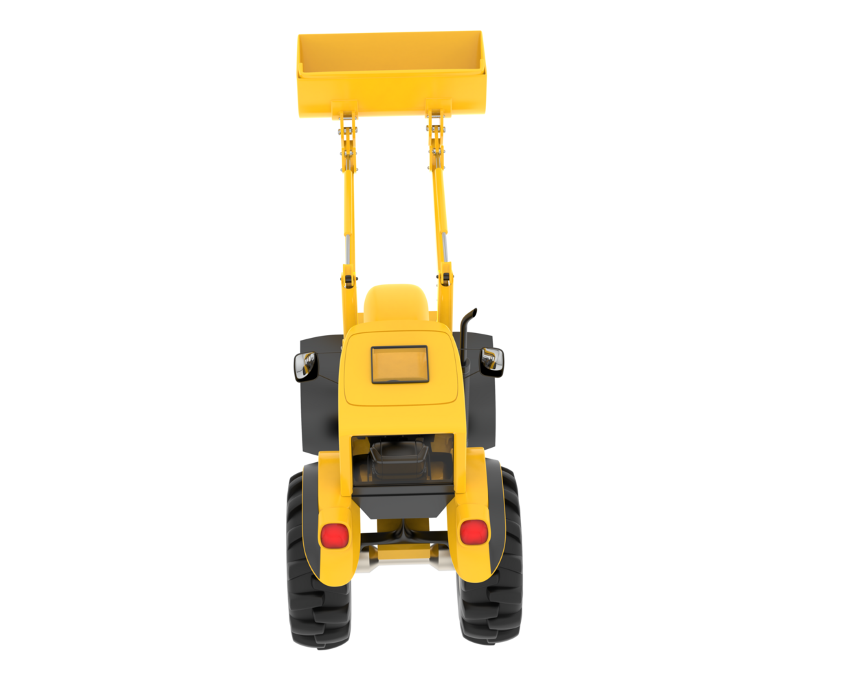 Excavator isolated on background. 3d rendering - illustration png